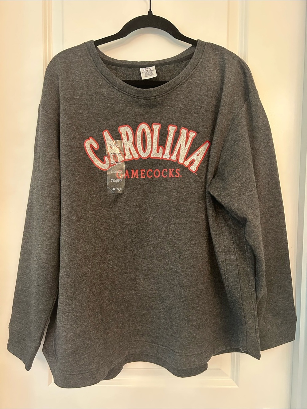 South Carolina Gamecocks Sweatshirt XL Gray Crewneck ProEdge NCAA